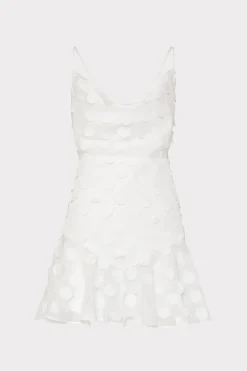 MILLY White Dresses-Osian 3D Circle Dress White