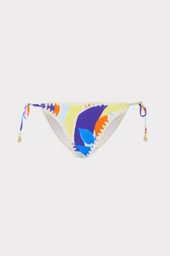 MILLY Jumpsuits & Rompers-Painted Bloom Bikini Bottom Blue Multi