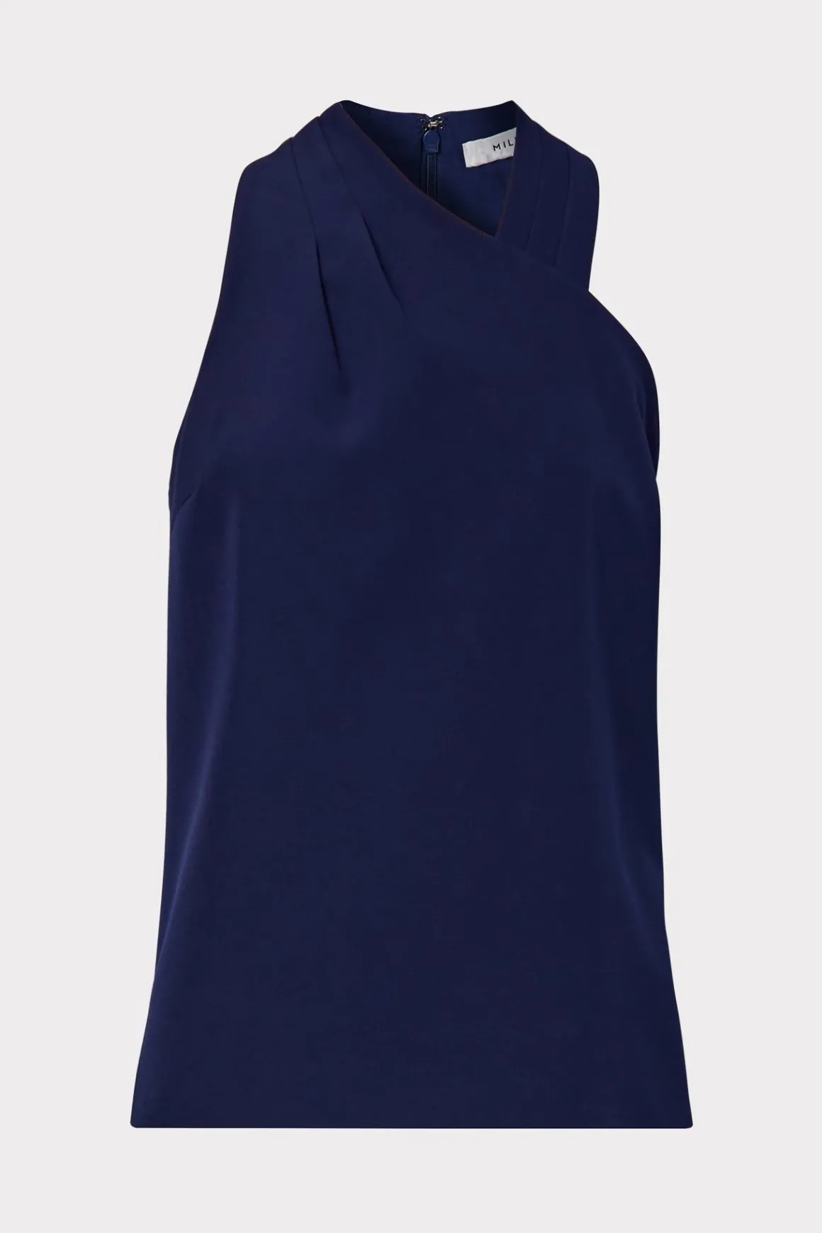 MILLY Jumpsuits & Rompers-Preston Cady Top Navy