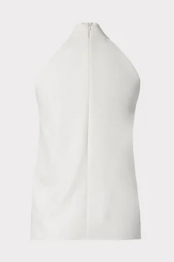 MILLY Jumpsuits & Rompers-Preston Cady Top Ecru
