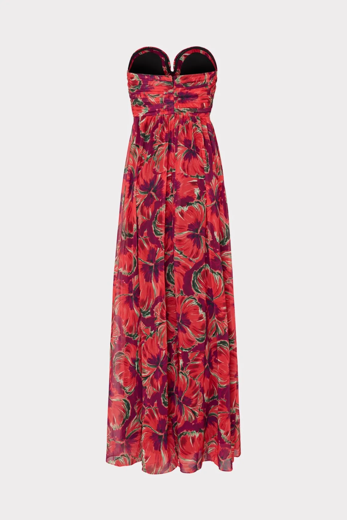MILLY Cocktail Dresses-River Windmill Floral Dress Red Multi
