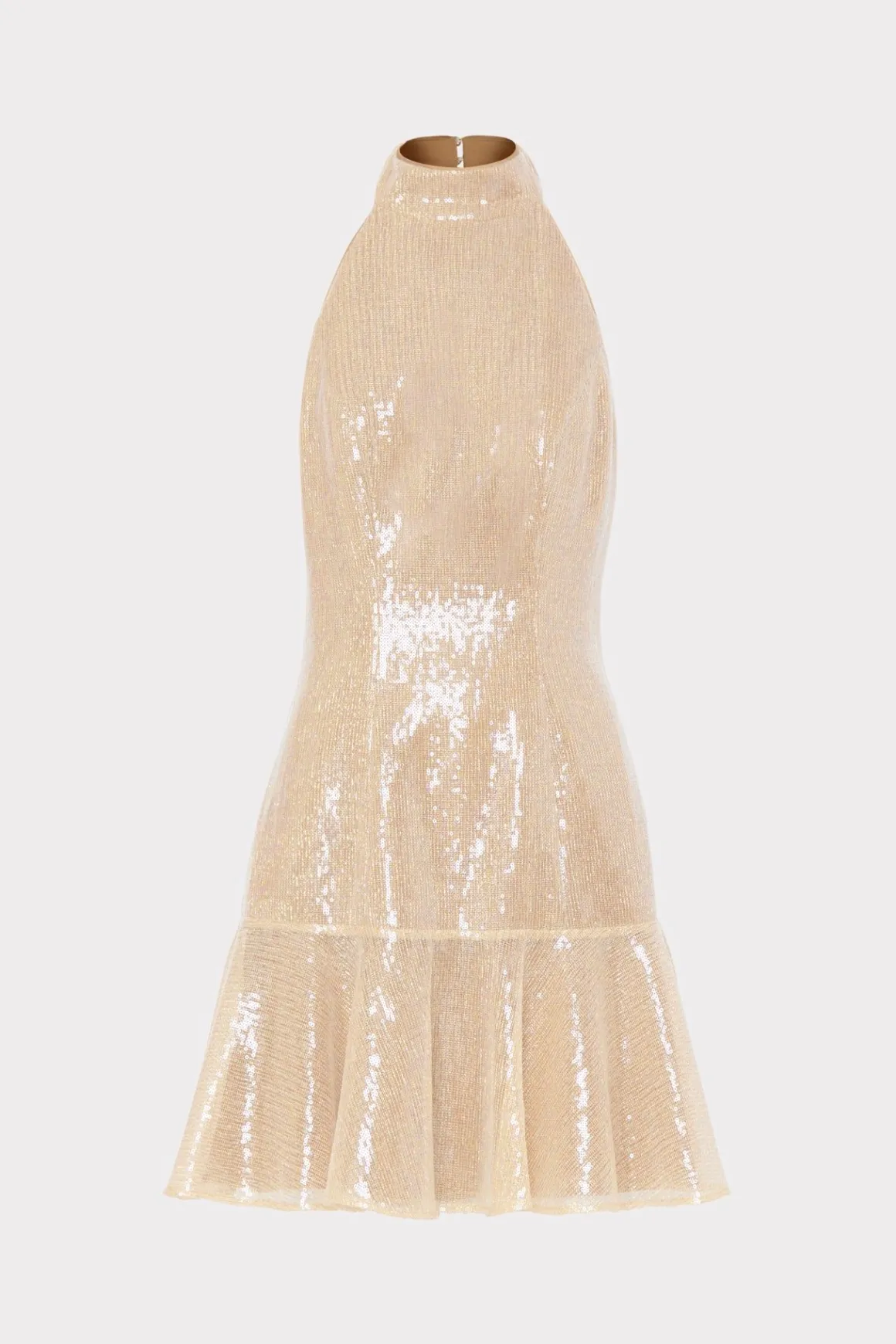 MILLY Jumpsuits & Rompers-Rochel Sequin Dress Gold