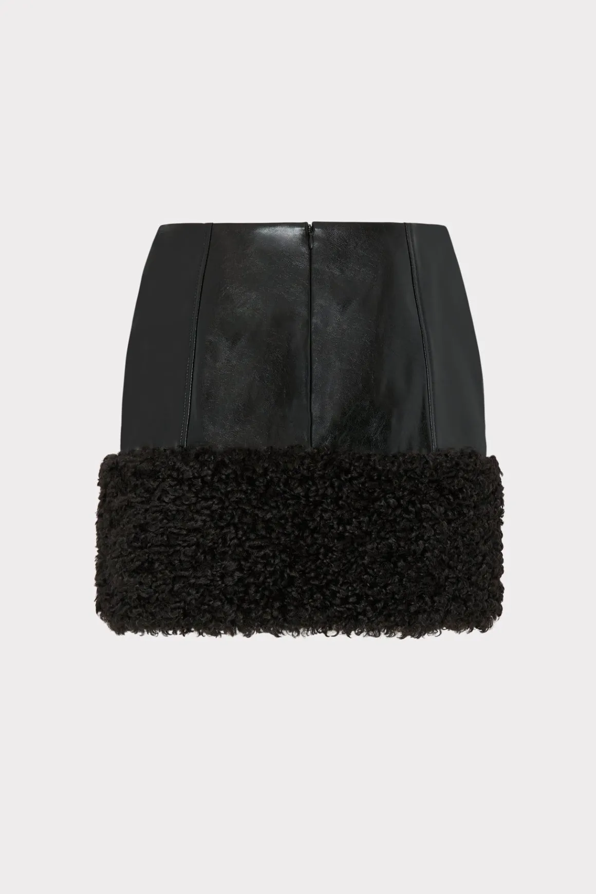 MILLY Skirts-Rochelle Crinkle Vegan Leather Skirt Black