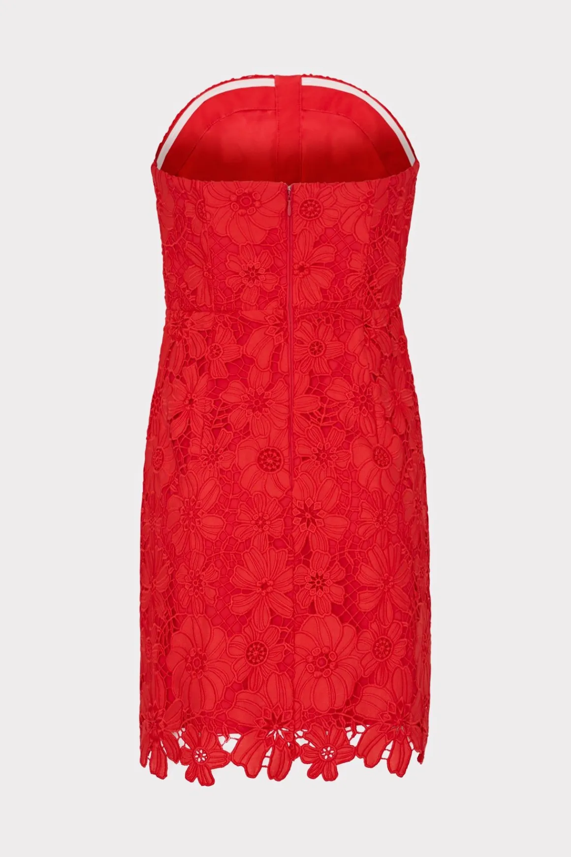 MILLY Jumpsuits & Rompers-Roja Lace Mini Dress Red