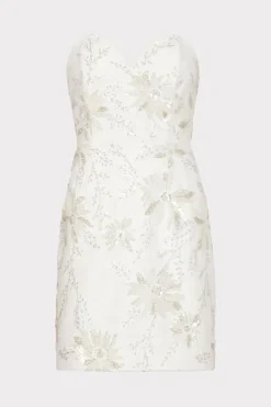 MILLY Jumpsuits & Rompers-Ronni Cady Embroidery Dress White