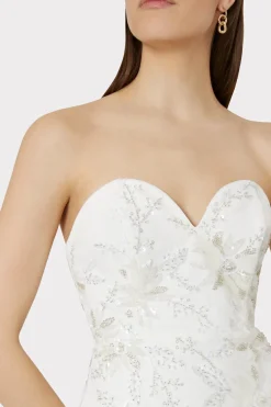 MILLY Jumpsuits & Rompers-Ronni Cady Embroidery Dress White