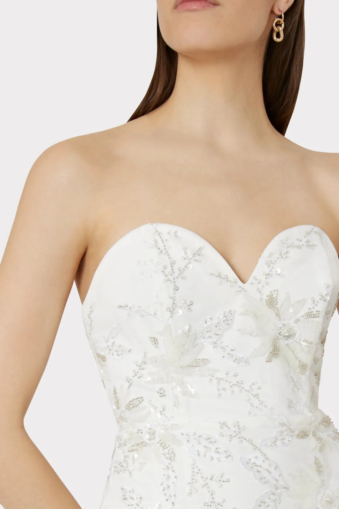 MILLY Jumpsuits & Rompers-Ronni Cady Embroidery Dress White