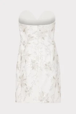 MILLY Jumpsuits & Rompers-Ronni Cady Embroidery Dress White