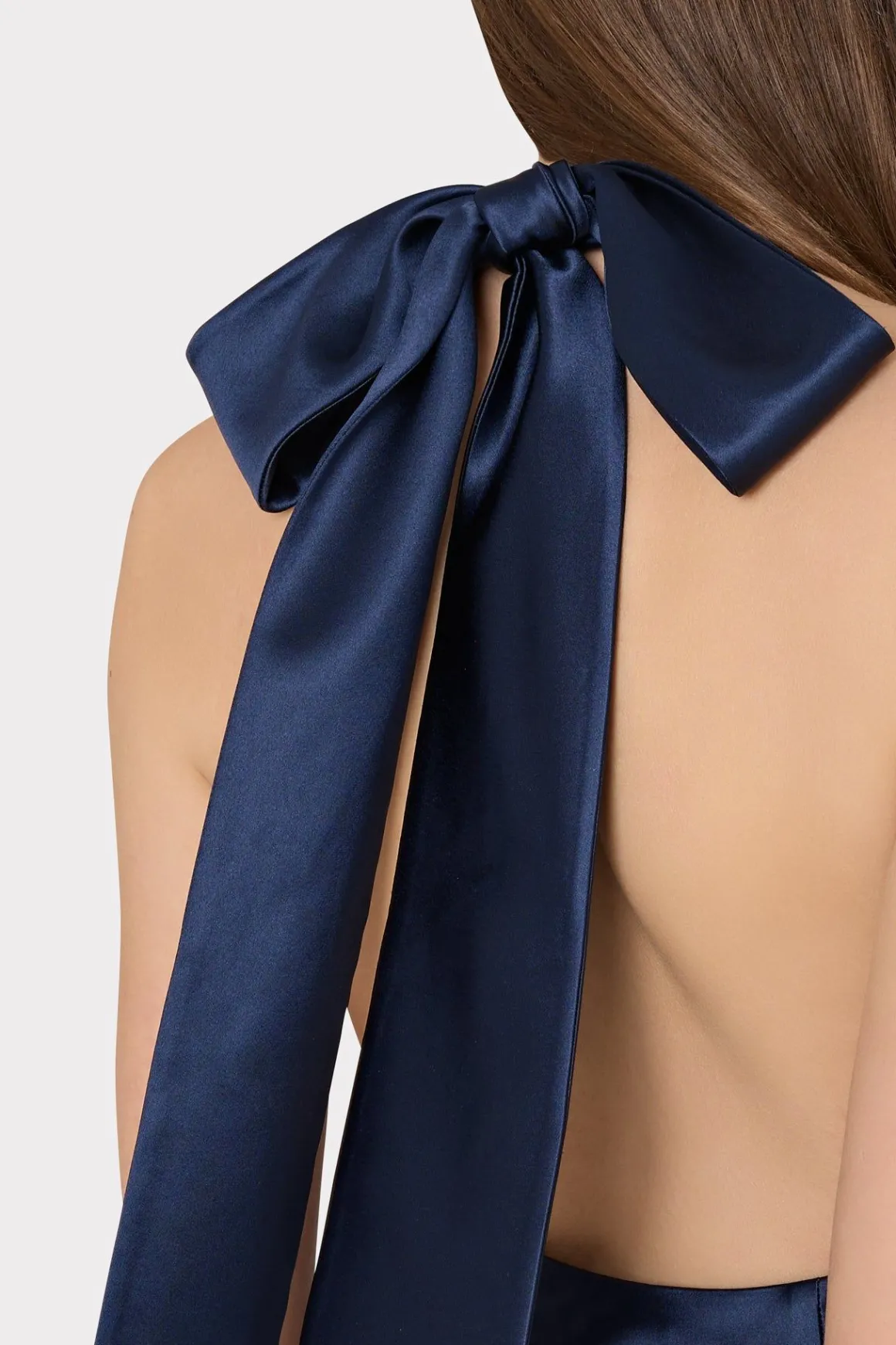 MILLY Jumpsuits & Rompers-Roux Hammered Satin Gown Navy