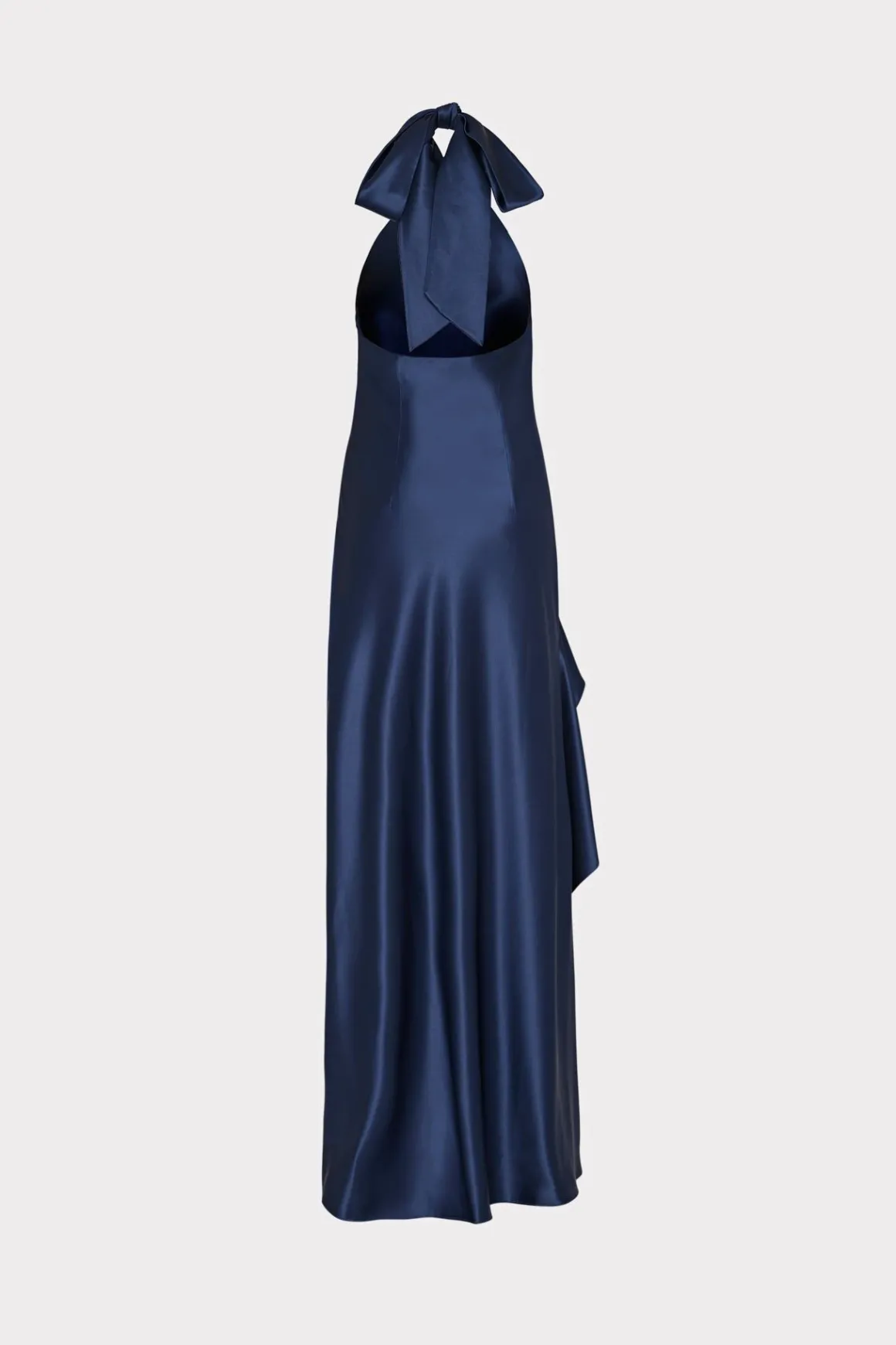 MILLY Jumpsuits & Rompers-Roux Hammered Satin Gown Navy