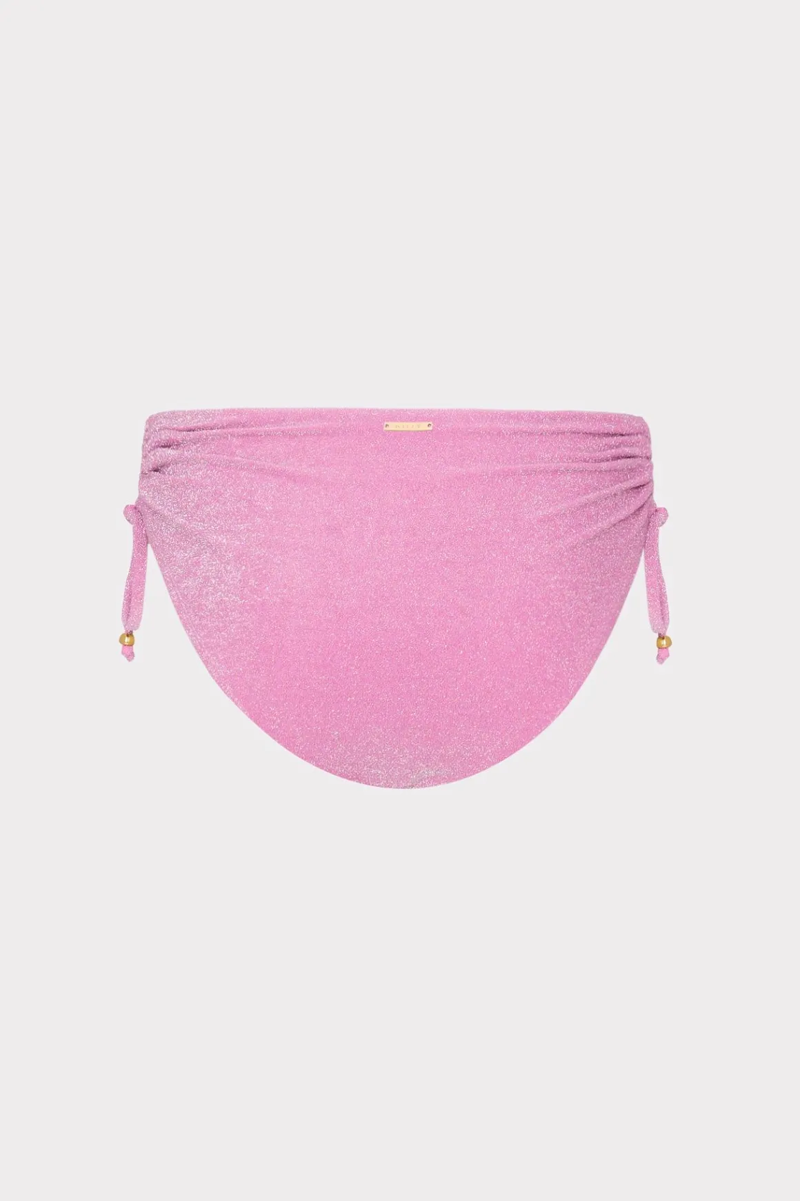 MILLY Jumpsuits & Rompers-Shimmer Bikini Bottom Pink