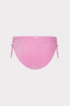 MILLY Bikinis-Shimmer Bikini Bottom Pink