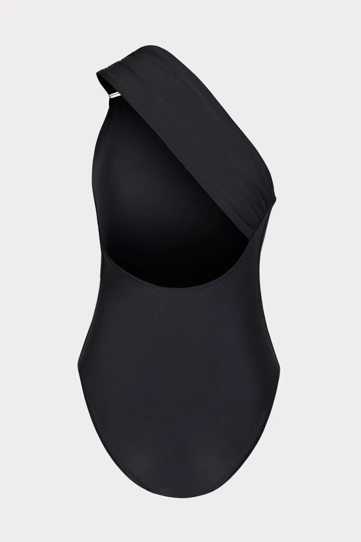 MILLY Jumpsuits & Rompers-Solid Carvico Vita One Shoulder One Piece Black