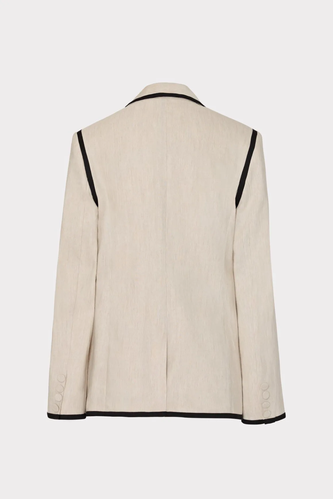 MILLY Matching Sets-Solid Linen Jacket Natural