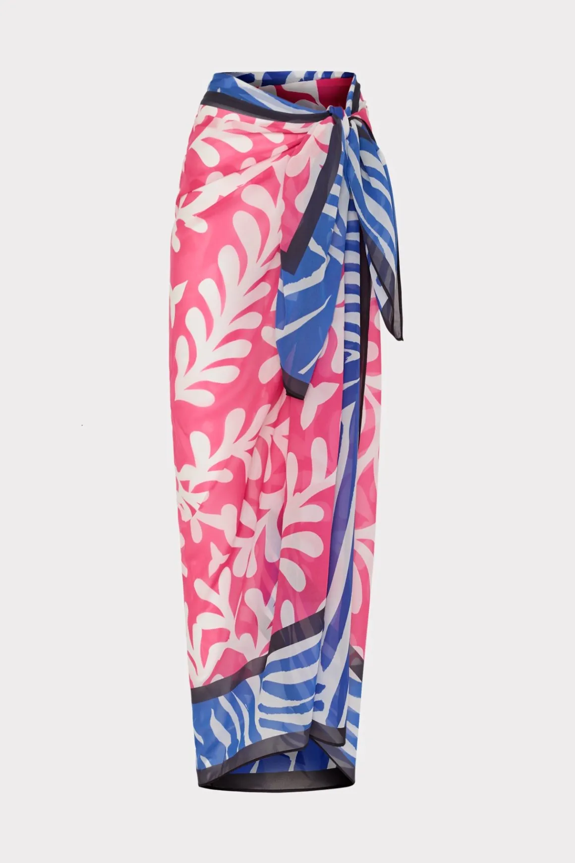 MILLY Jumpsuits & Rompers-Spanish Vine Zebra Sarong Multi