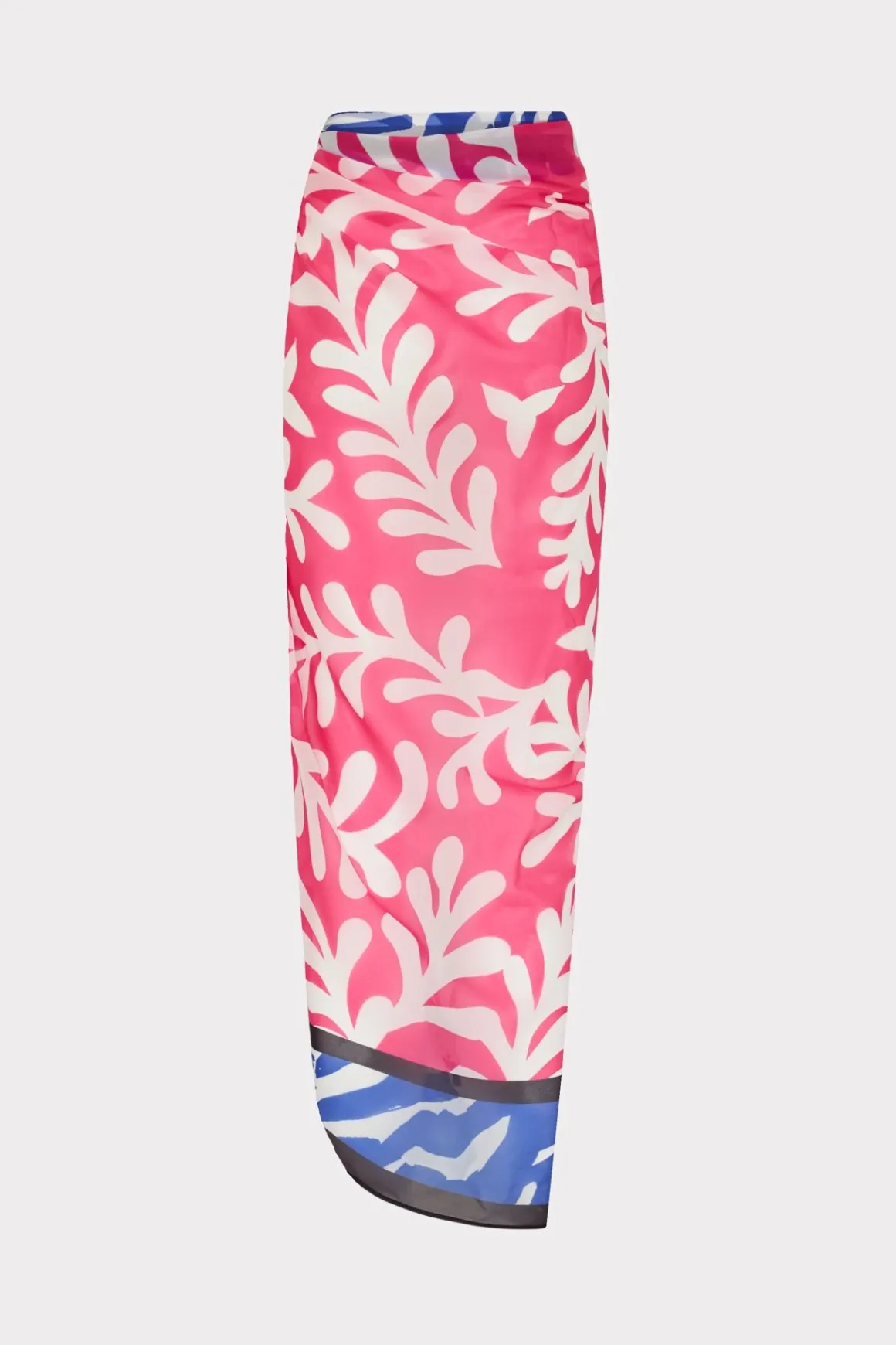 MILLY Jumpsuits & Rompers-Spanish Vine Zebra Sarong Multi