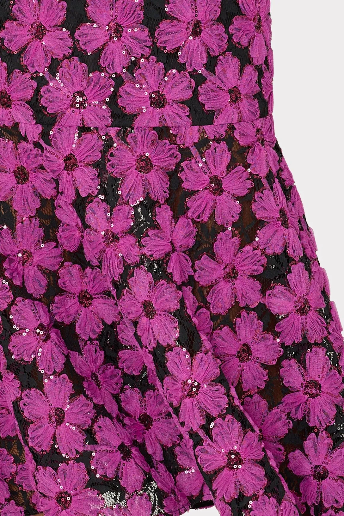 MILLY Pink Dresses-Tahlia Tulle Embroidery Dress Pink/Black