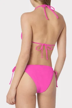 MILLY Jumpsuits & Rompers-Textured Bikini Bottom Neon Pink