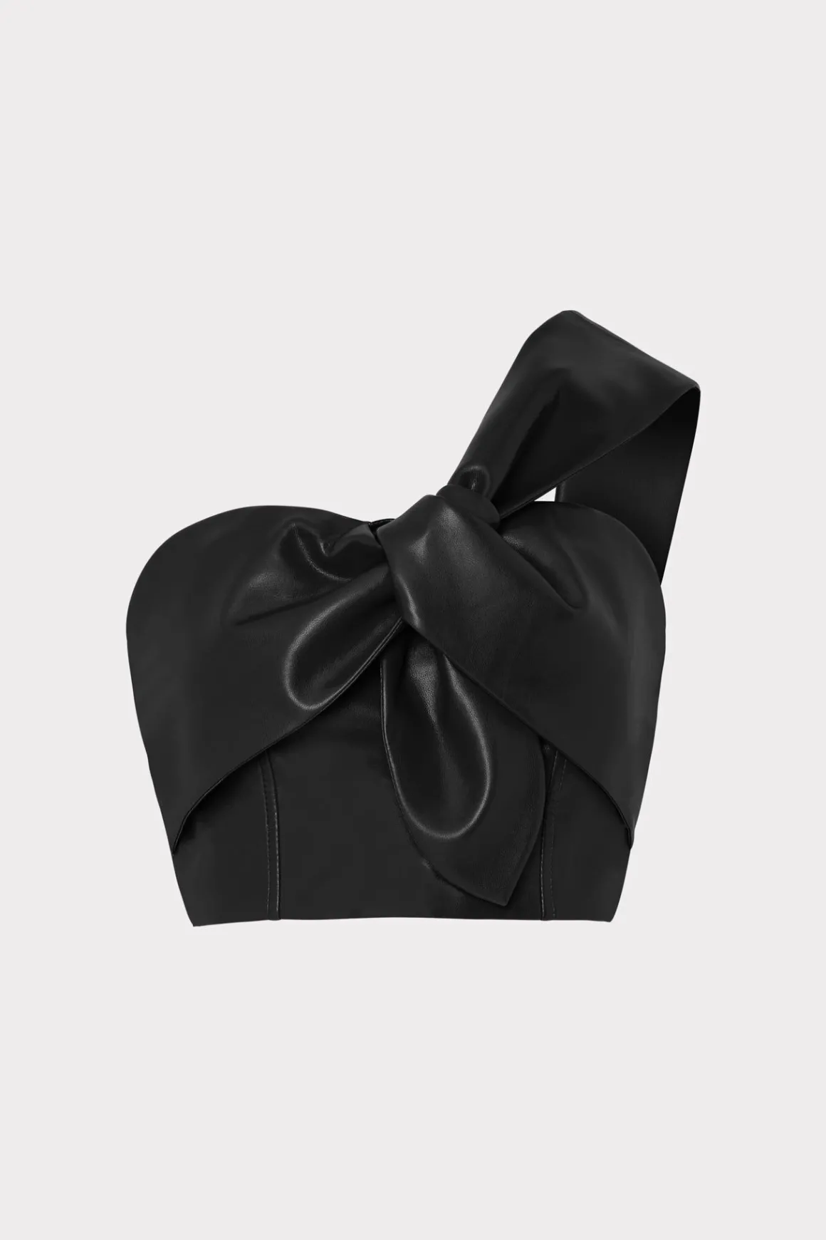 MILLY Jumpsuits & Rompers-Vegan Leather Top Black