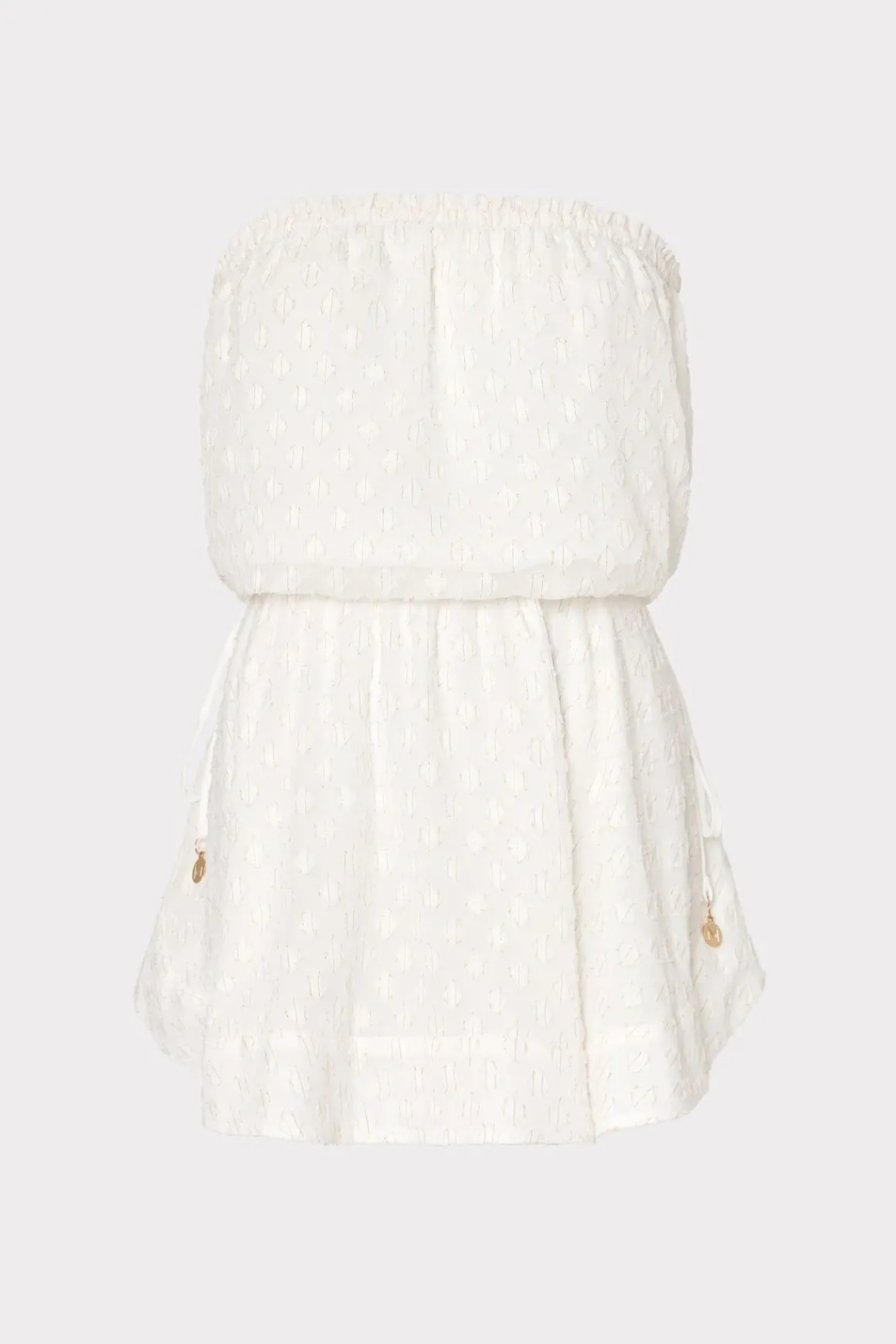 MILLY Jumpsuits & Rompers-Verena Diamond Jacquard Dress White