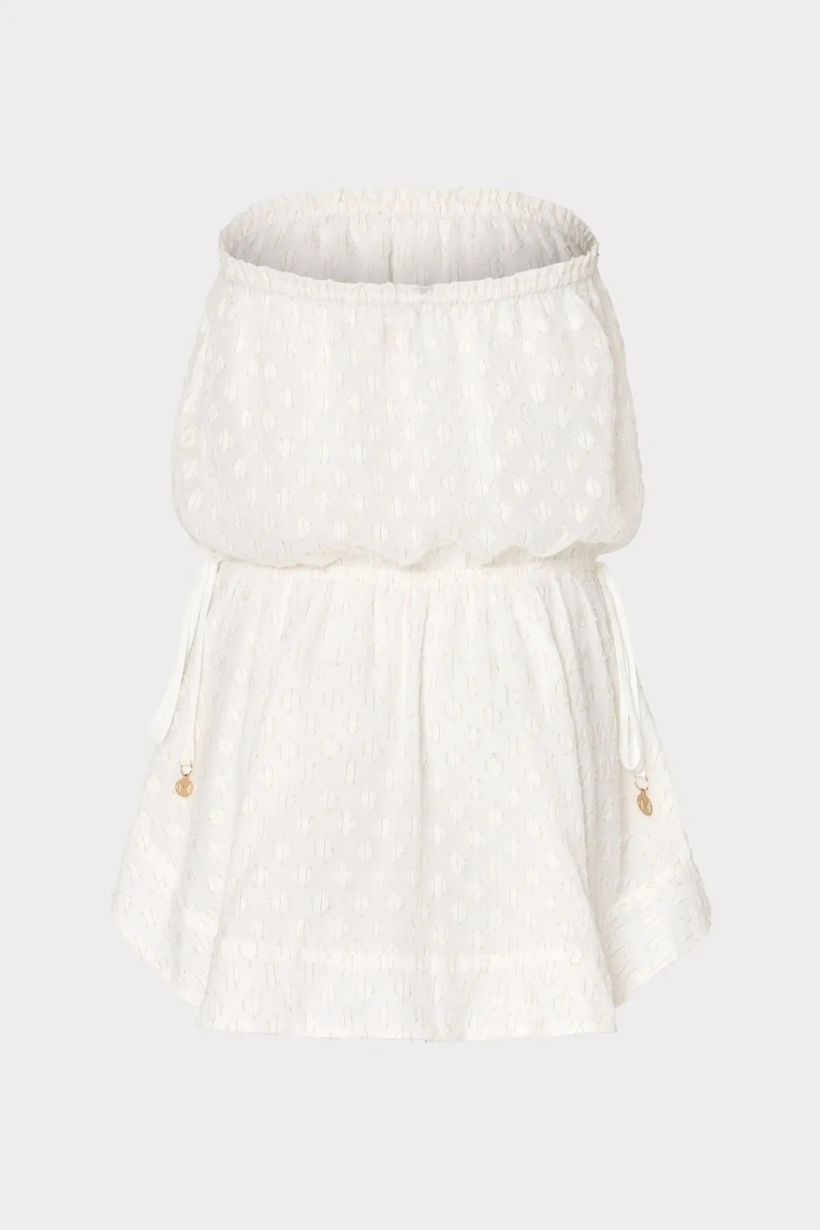 MILLY Jumpsuits & Rompers-Verena Diamond Jacquard Dress White
