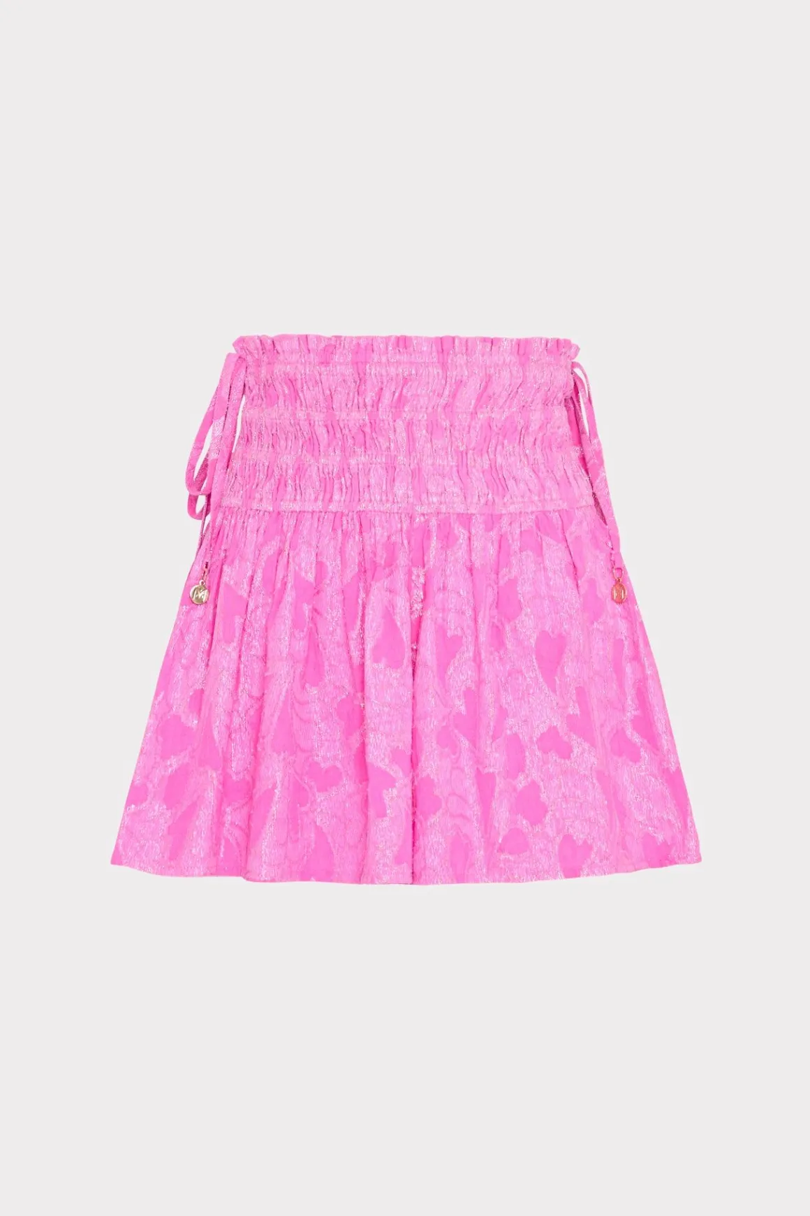 MILLY Cover-Ups-Wendy Lurex Jacquard Shorts Pink