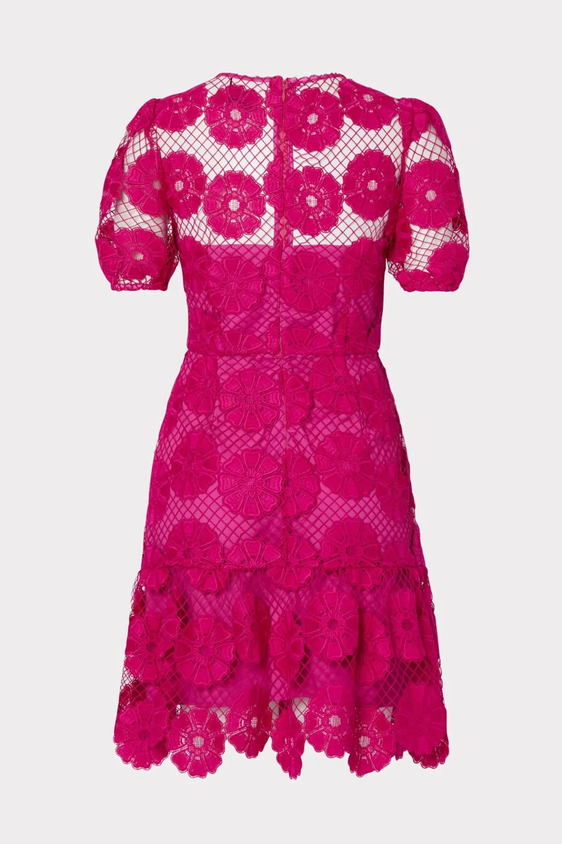 MILLY Mini Dresses-Yasmin Daisy Lace Dress Milly Pink