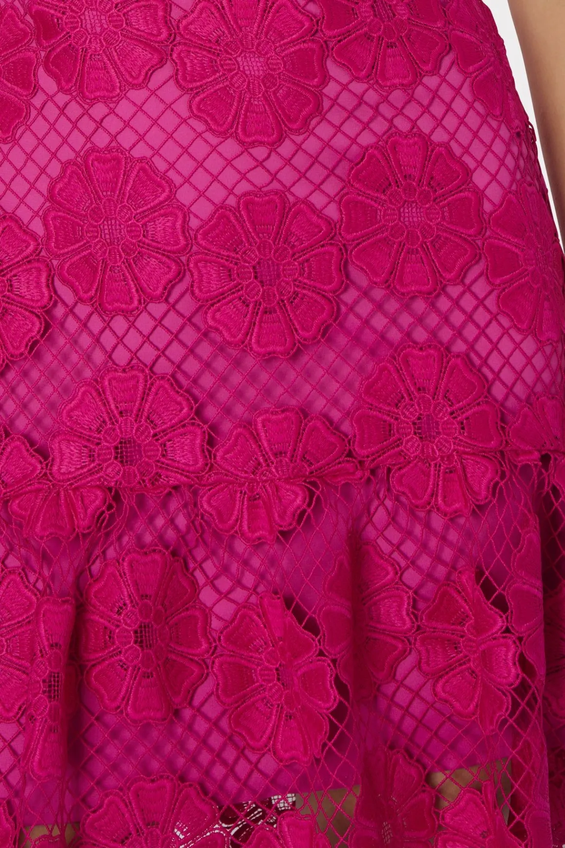 MILLY Pink Dresses-Yasmin Daisy Lace Dress Milly Pink